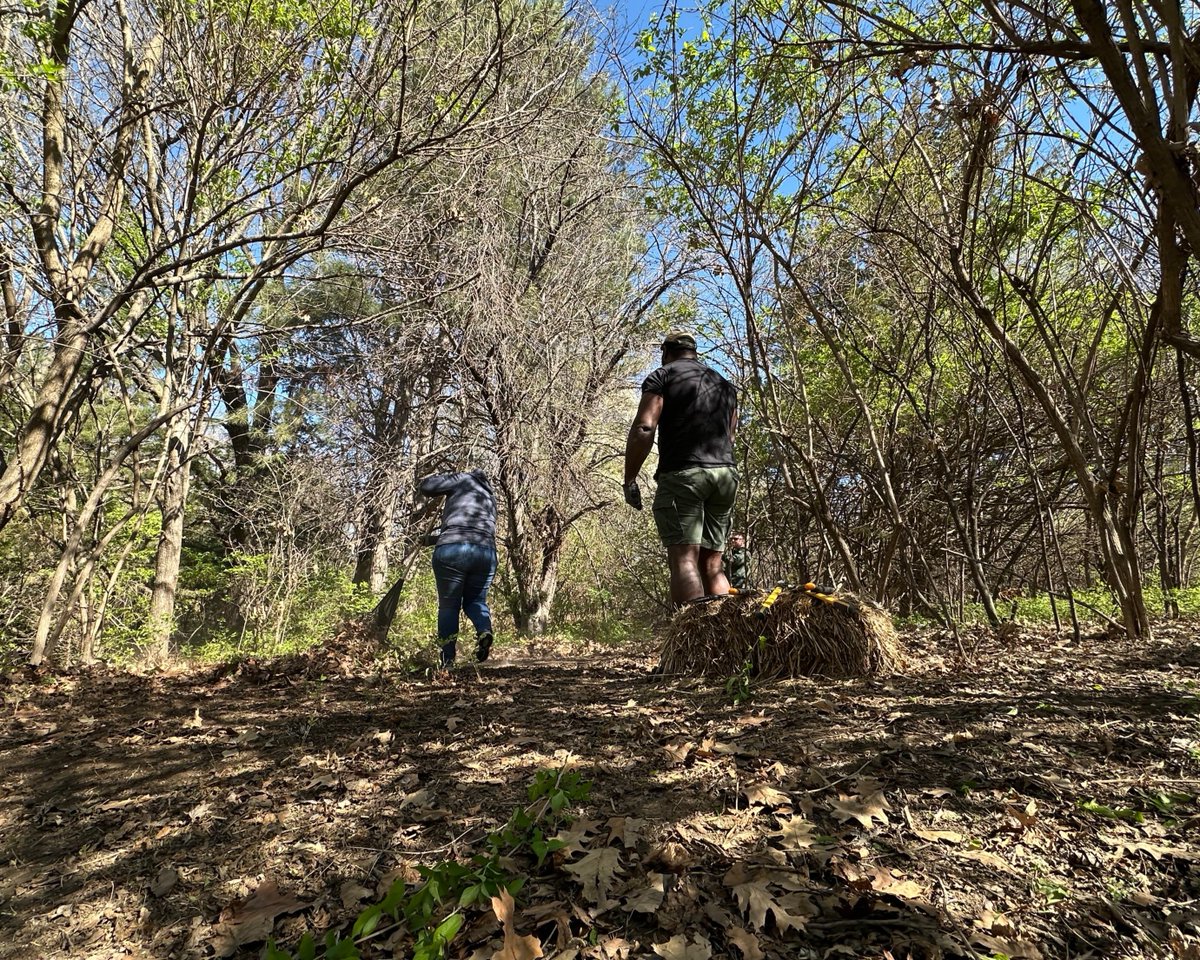 Our camp team was out at Zorinsky Lake today, prepping a new space for hundreds of campers to enjoy this summer! ☀️🌳
