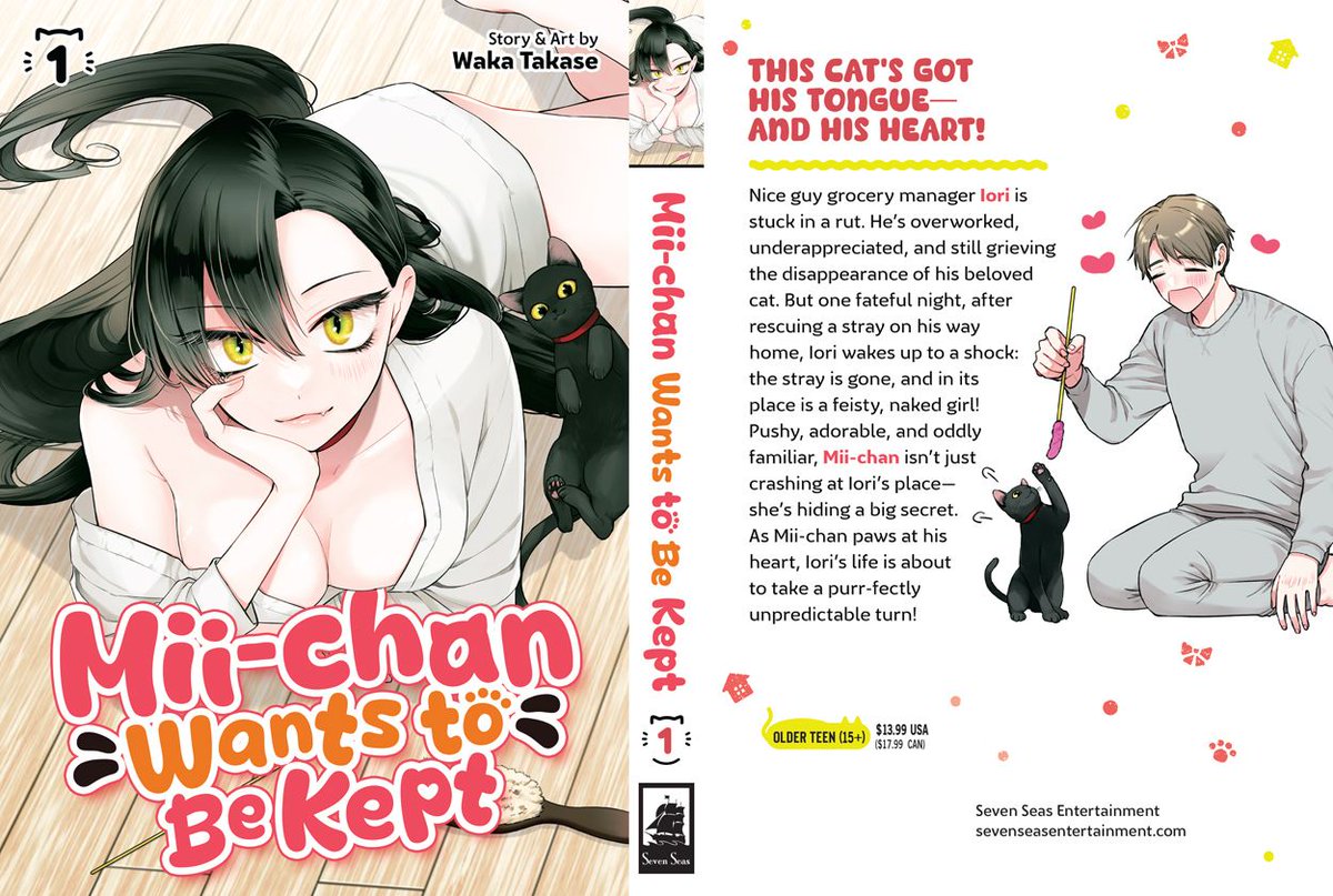 gomanga's tweet photo. MII-CHAN WANTS TO BE KEPT Vol. 1

In this rom-com manga series, one man winds up with the purrfect woman after the stray cat he takes in suddenly transforms into a human!

Out today in print/digital! See RETAILERS section:
https://t.co/yDRNii8jnt https://t.co/RyCyLNyVNU