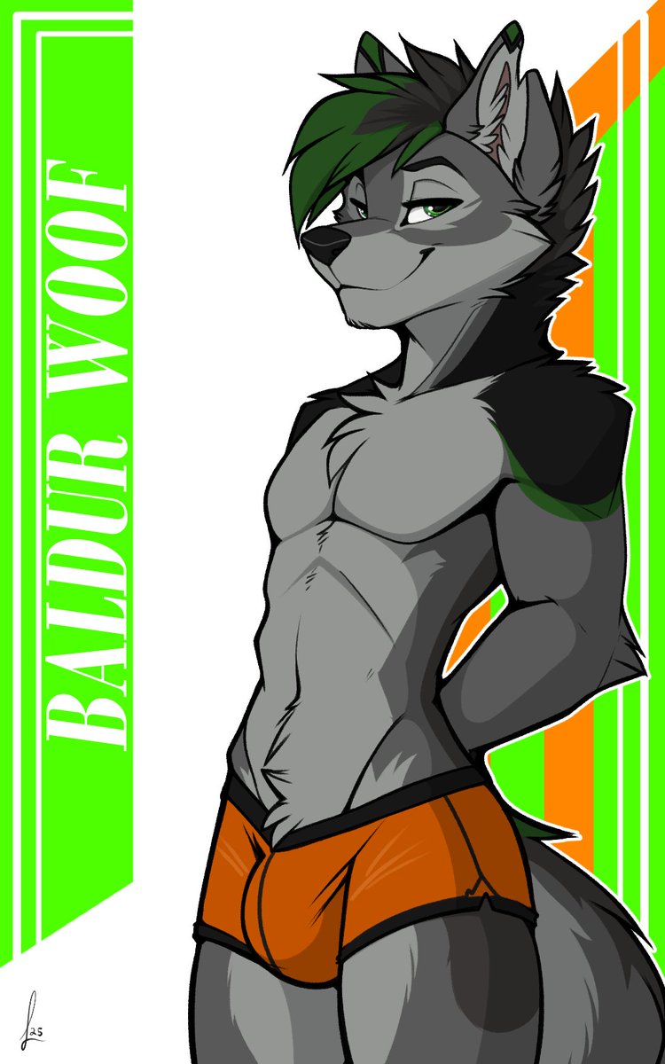 It's a <a href="/BaldurWoof/">Baldur Derpy Derp</a> Pinup Vol2!

#furryartists #furry #furryartworks