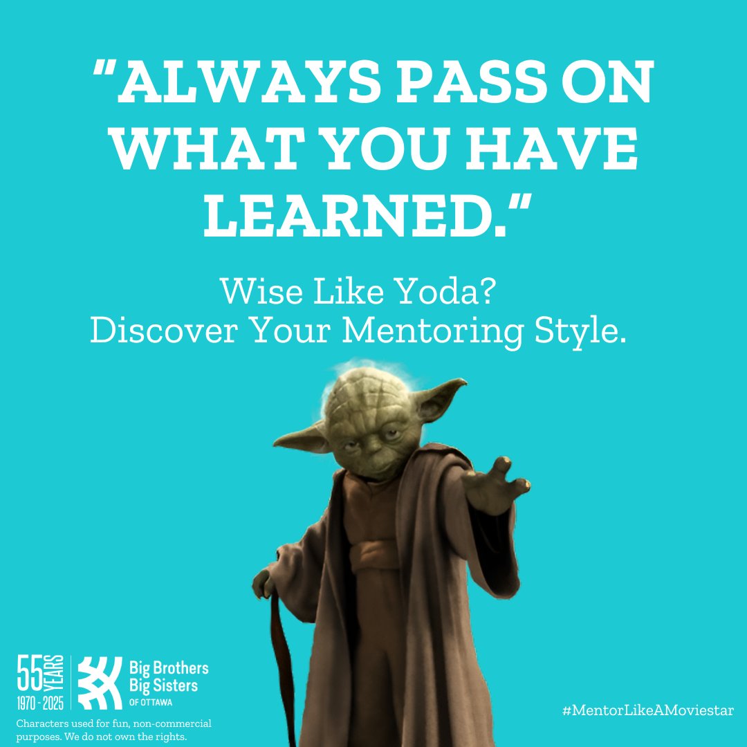 🎥Ready to guide and inspire like a legendary movie mentor?

Take our quiz to discover your mentoring style and learn how you can best support and empower a youth in Ottawa on their journey!

⭐Take the Quiz! &gt; tryinteract.com/share/quiz/67f…

#MentorLikeAMoviestar #BBBSO