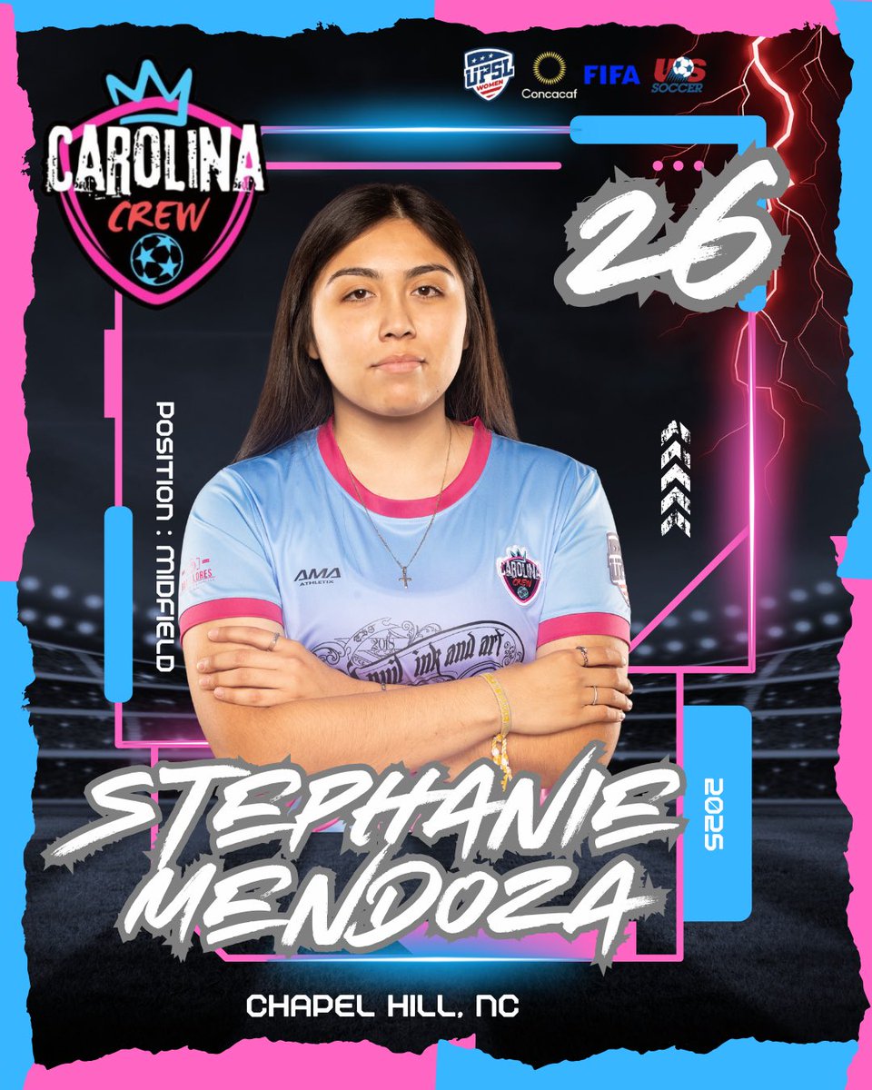 New player Announcement #29 <a href="/CarolinaCrewFC/">Carolina Crew FC</a>  Midfield Stephanie Mendoza