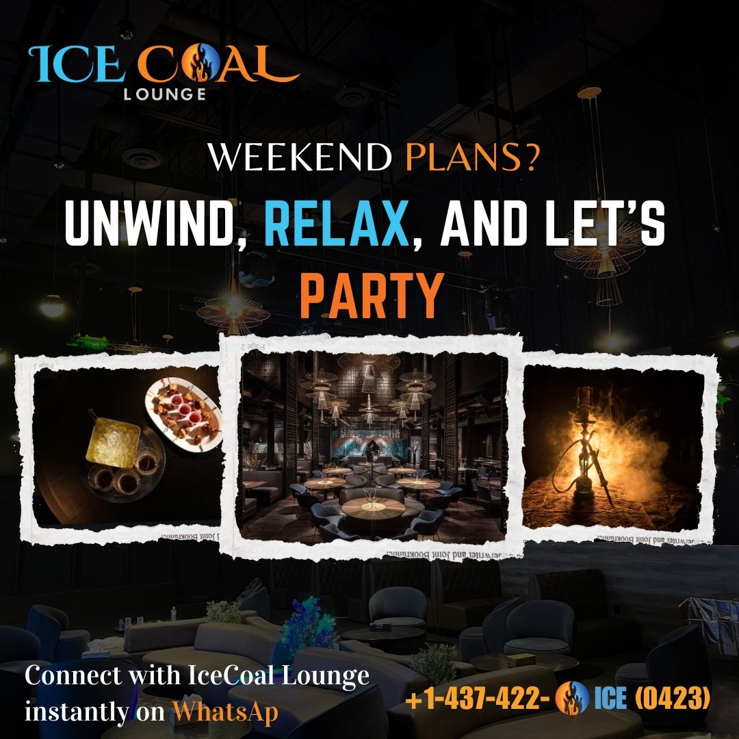 IceCoalCA's tweet image. Weekend plans? Unwind, relax, and let’s party! 📷 The perfect weekend getaway awaits at IceCoal Lounge

#WeekendVibes #PartyTime #IceCoalLounge #GoodTimesOnly #UnwindAndRelax #LuxuryLounge #CelebrateLife #MocktailNights #WeekendEscape #LetsParty