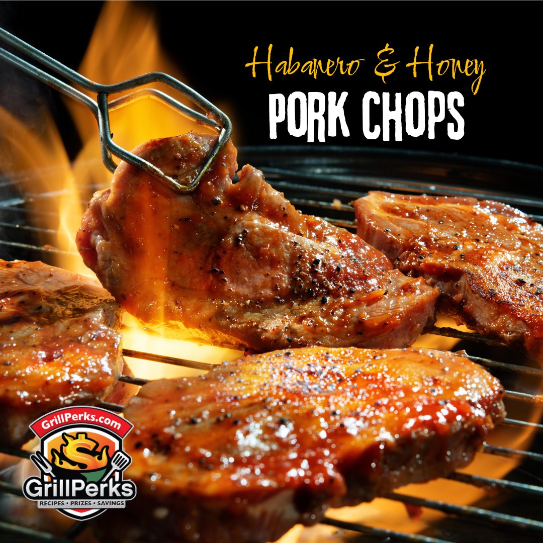 Meet your new grilling obsession: Habanero &amp; Honey Pork Chops 🍯🌶️
Marinated in a bold blend of habanero heat, sweet honey, garlic, lime, and soy — then grilled to juicy perfection. This one hits all the right notes. Check out our IG/FB page for the full recipe!

#GrillPerks