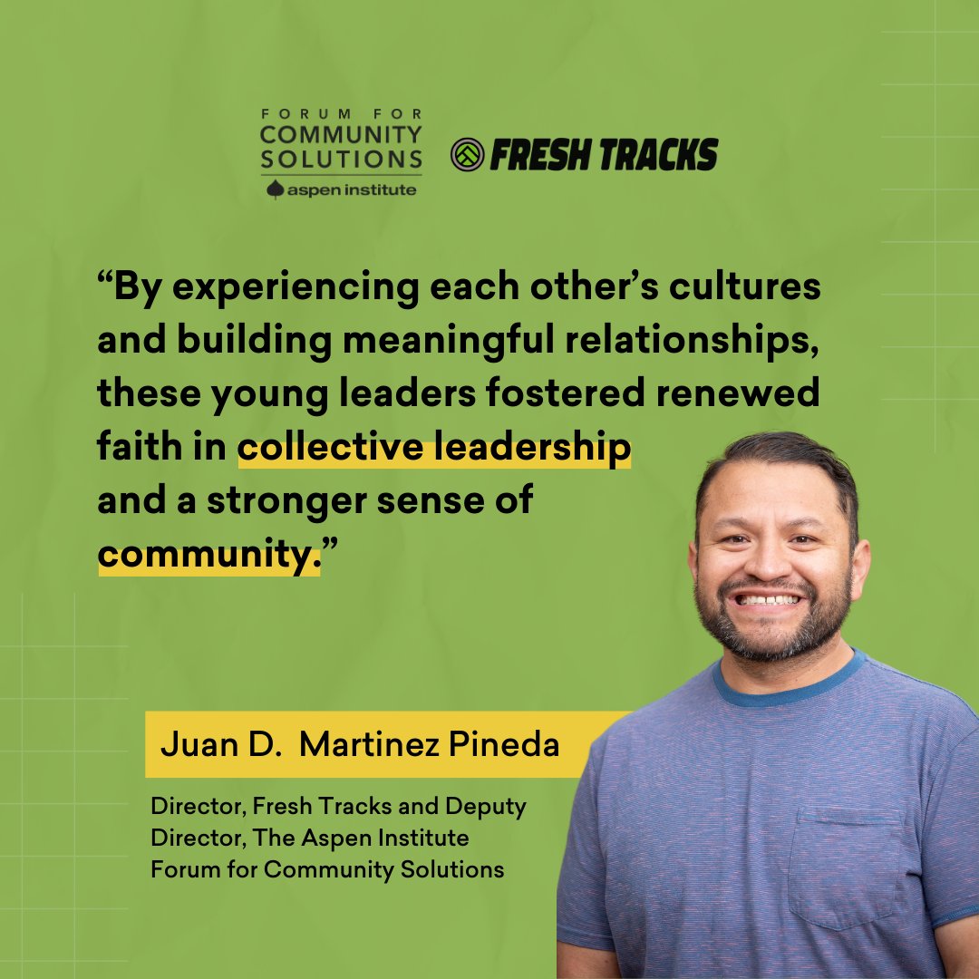 Forum for Community Solutions (@aspenfcs) on Twitter photo 💡Latest Launch: <a href="/FreshTracks_/">Fresh Tracks</a> 2024 Annual Report
2024 was a big year for Fresh Tracks: we scaled up our programs, built new collaborations, grew our work in the policy & philanthropic sectors, & continued to invest in our youth & communities.
Learn More: aspencommunitysolutions.org/report/fresh-t… 💡Latest Launch: <a href="/FreshTracks_/">Fresh Tracks</a> 2024 Annual Report
2024 was a big year for Fresh Tracks: we scaled up our programs, built new collaborations, grew our work in the policy & philanthropic sectors, & continued to invest in our youth & communities.
Learn More: aspencommunitysolutions.org/report/fresh-t…