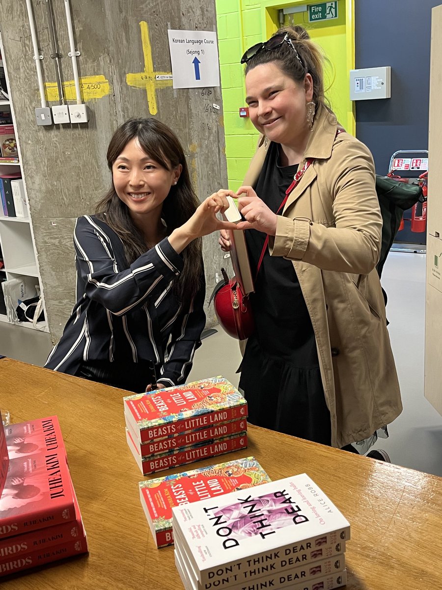 Juliet Mabey (@jule9) on Twitter photo Korean author Juhea Kim (Beasts of a Little Land, City of Night Birds) in conversation this evening with <a href="/alicelrobb/">Alice Robb</a> (Don’t Think Dear) talking about writing, Russia, and of course ballet. A brilliant evening! <a href="/OneworldNews/">Oneworld Publications</a> <a href="/KCCUK/">KCCUK</a> Korean author Juhea Kim (Beasts of a Little Land, City of Night Birds) in conversation this evening with <a href="/alicelrobb/">Alice Robb</a> (Don’t Think Dear) talking about writing, Russia, and of course ballet. A brilliant evening! <a href="/OneworldNews/">Oneworld Publications</a> <a href="/KCCUK/">KCCUK</a>
