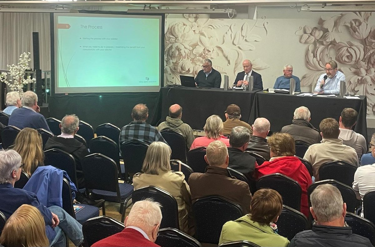 RoyGalway's tweet image. Tax planning & proper legal advice are essential when preparing for transferring the family farm, and all assets were the key message in Castlebar this evening where Martin Clarke of @ifac_ireland and Donal Quinn Solicitors @IFAmedia @radiomidwest @WesternPeople @thecontel