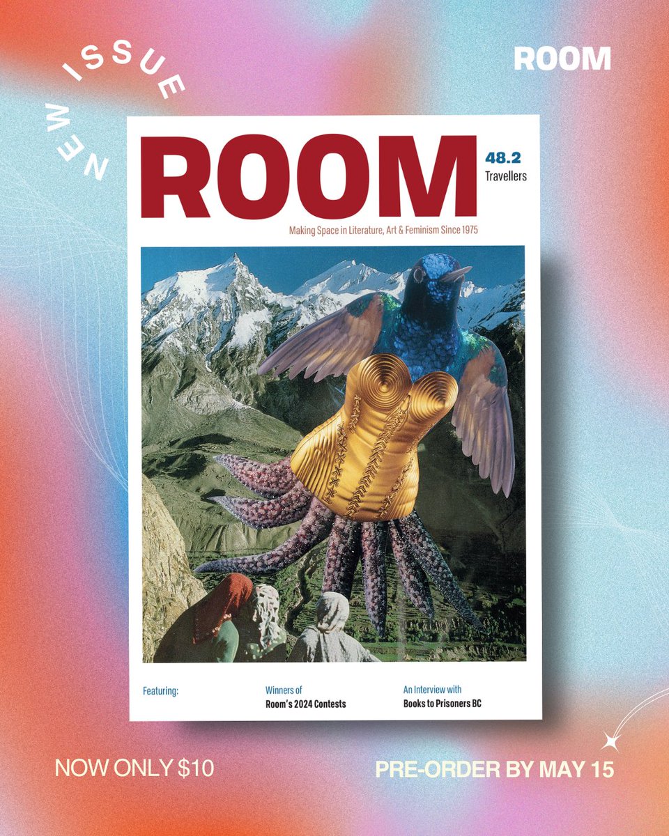 We live in the past, present, and future ⎯ all at the same time.

Pre-order Room 48.2 Travellers and journey with this issue through surreal realms and dreams, full of tricksters and transformations. 🌠

roommagazine.com/product/travel…