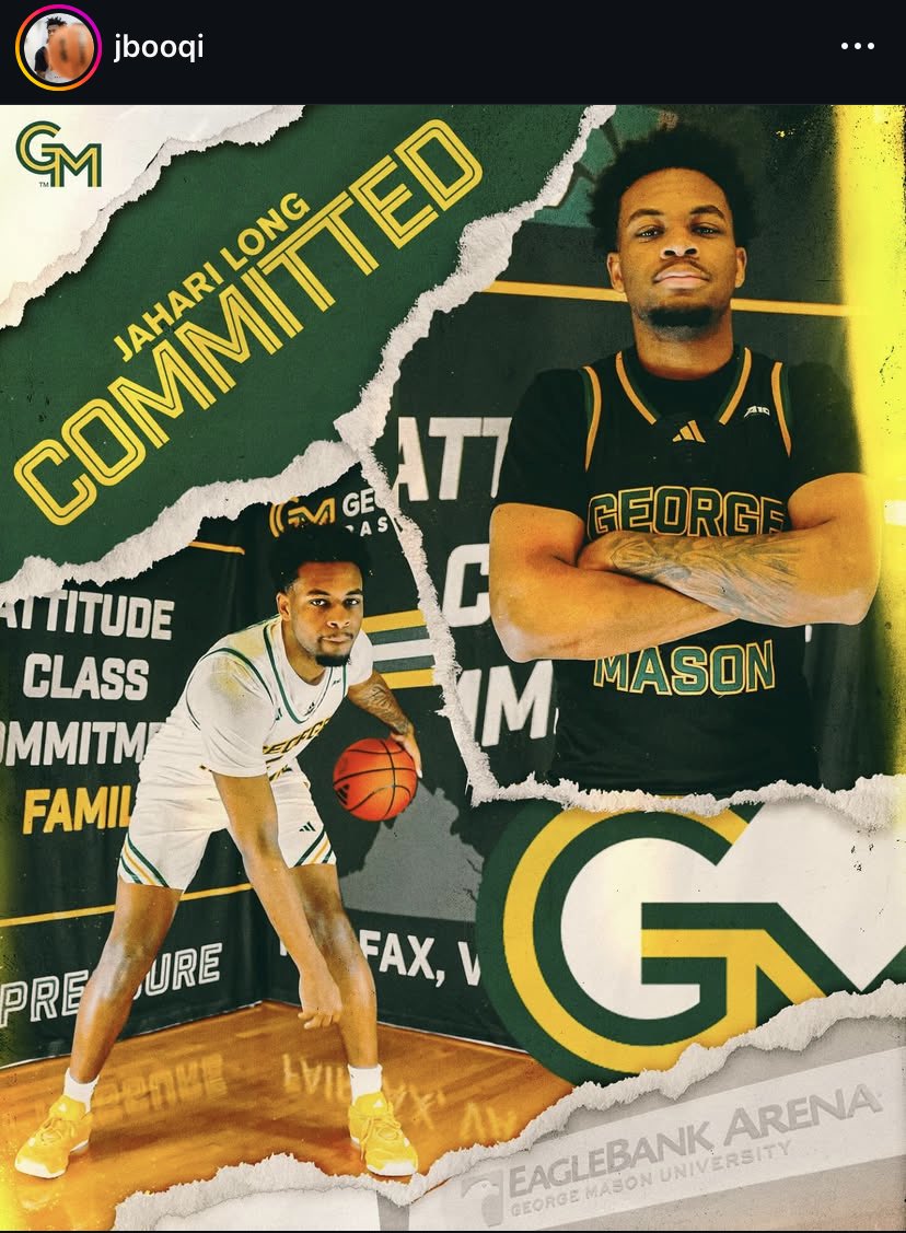 GMURecruiting's tweet image. Jahari Long has committed to George Mason, per his IG. The 6โ5 Guard heads to Fairfax after a couple of years at Maryland.