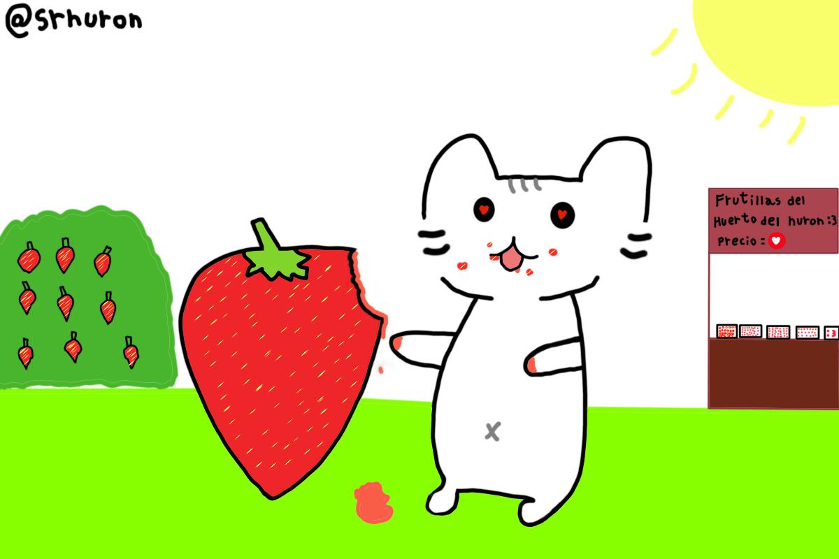 Lleve sus fresas a un corazoncito