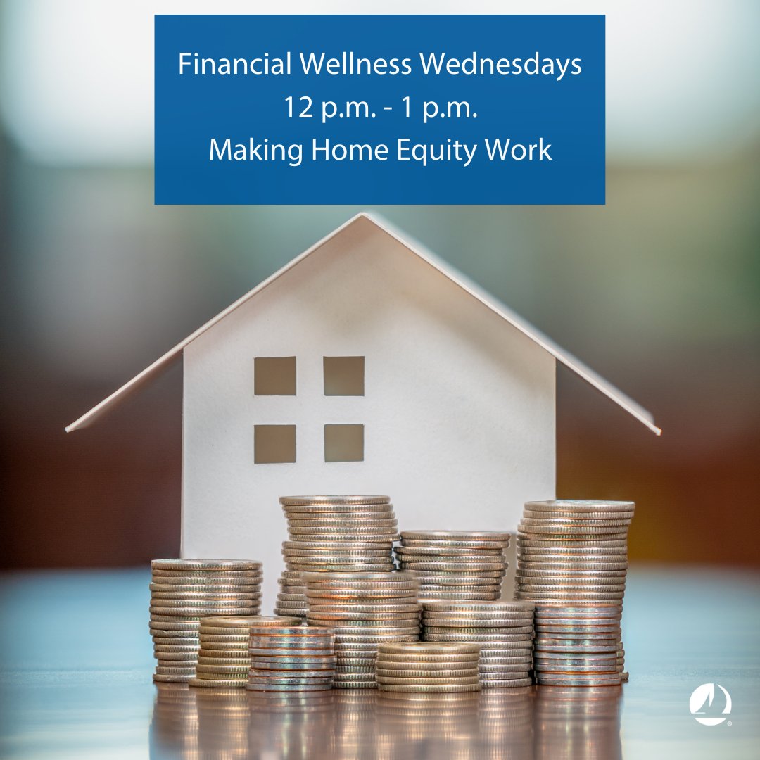 Interested in learning more about home equity? Tomorrow’s free #FinancialWellnessWednesdays webinar is about all things home equity! Register now at sdccu.com/fww. #homeequity #financialeducation