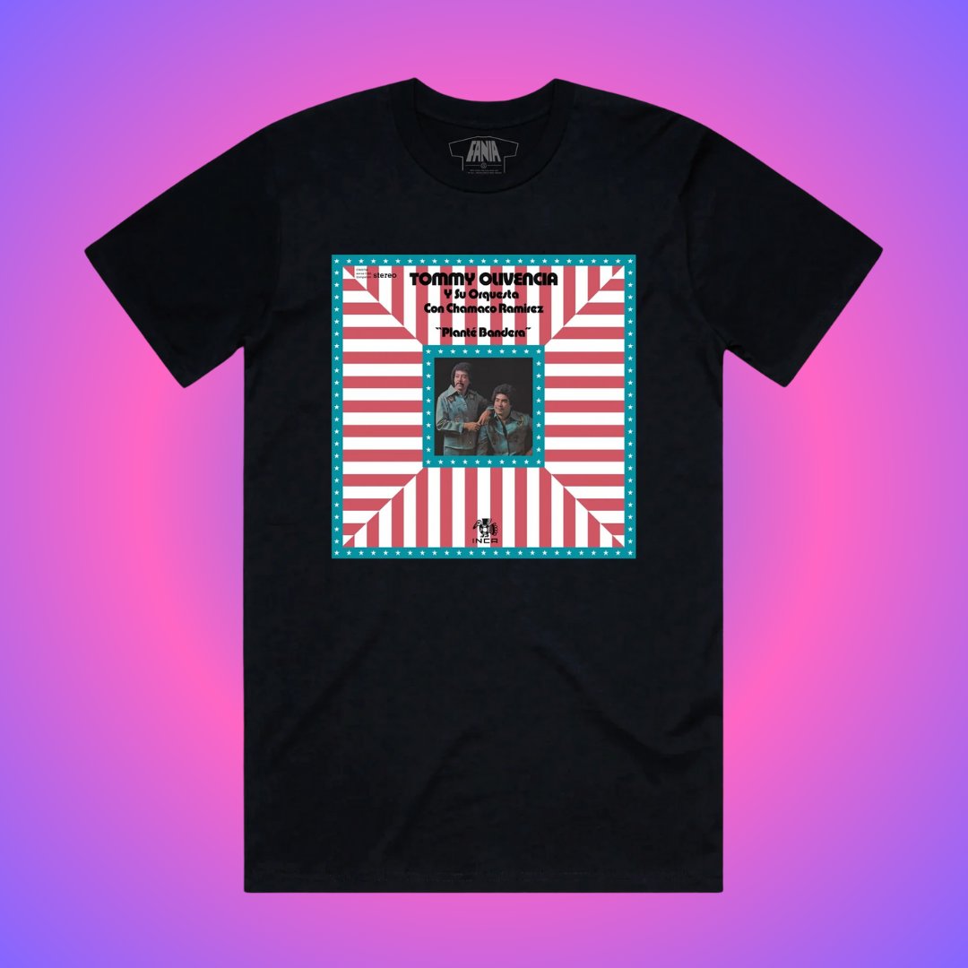 Llévalo en el pecho 🔥 This limited edition t-shirt is available now, grab yours on fania.com. 

#TommyOlivencia #Fania #FaniaRecords