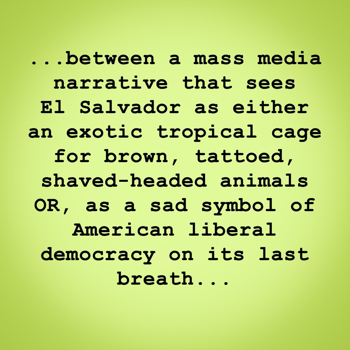 Just a little rant about being Salvadoran right now...