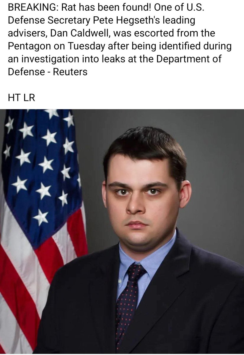 Chicago1Ray's tweet image. Here's what I have to say to all of you Democrats.... when we find someone Leaking classified information, we fire them and prosecute them....
Which is exactly what awaits Dan Caldwell....
If this happened under Obama or Biden this traitor would receive the medal of freedom