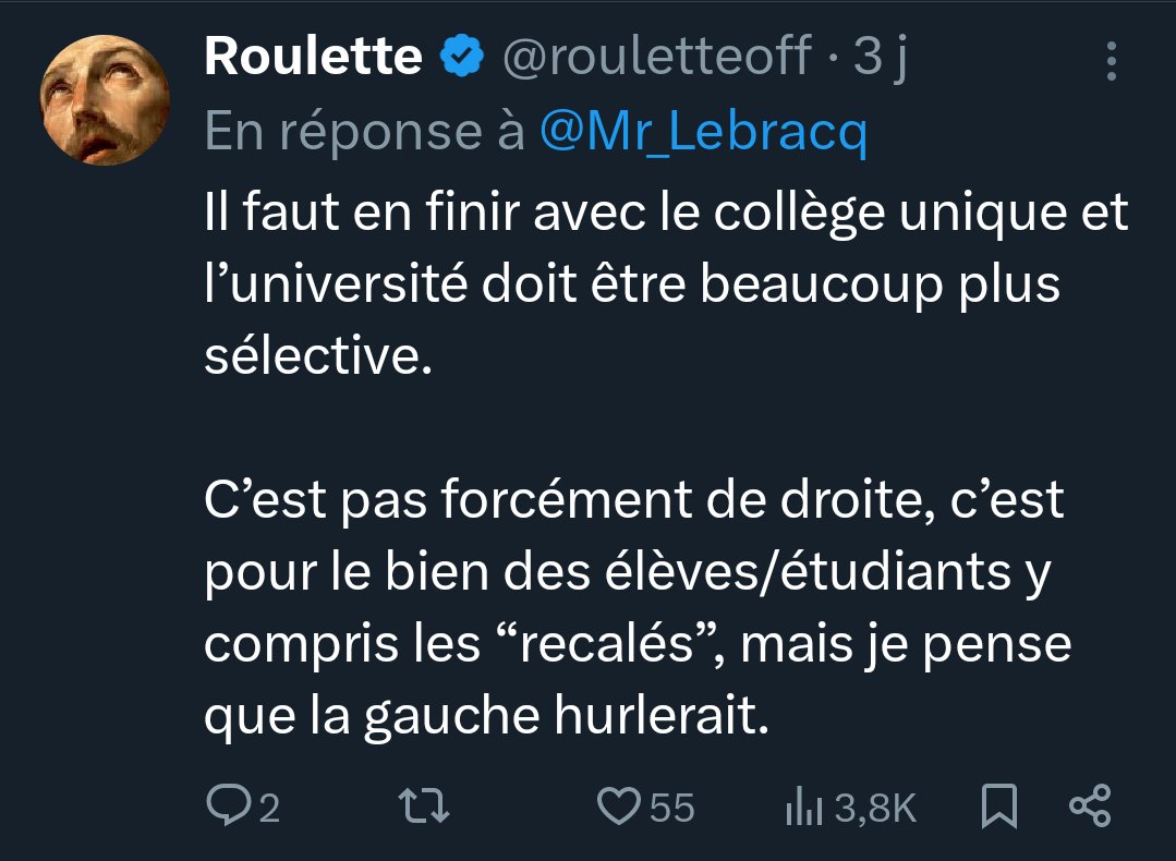 "Favorisons les privilégiés et défavorisons les défavorisés"
Je vois même pas comment tu peux penser que c'est une bonne idée ?