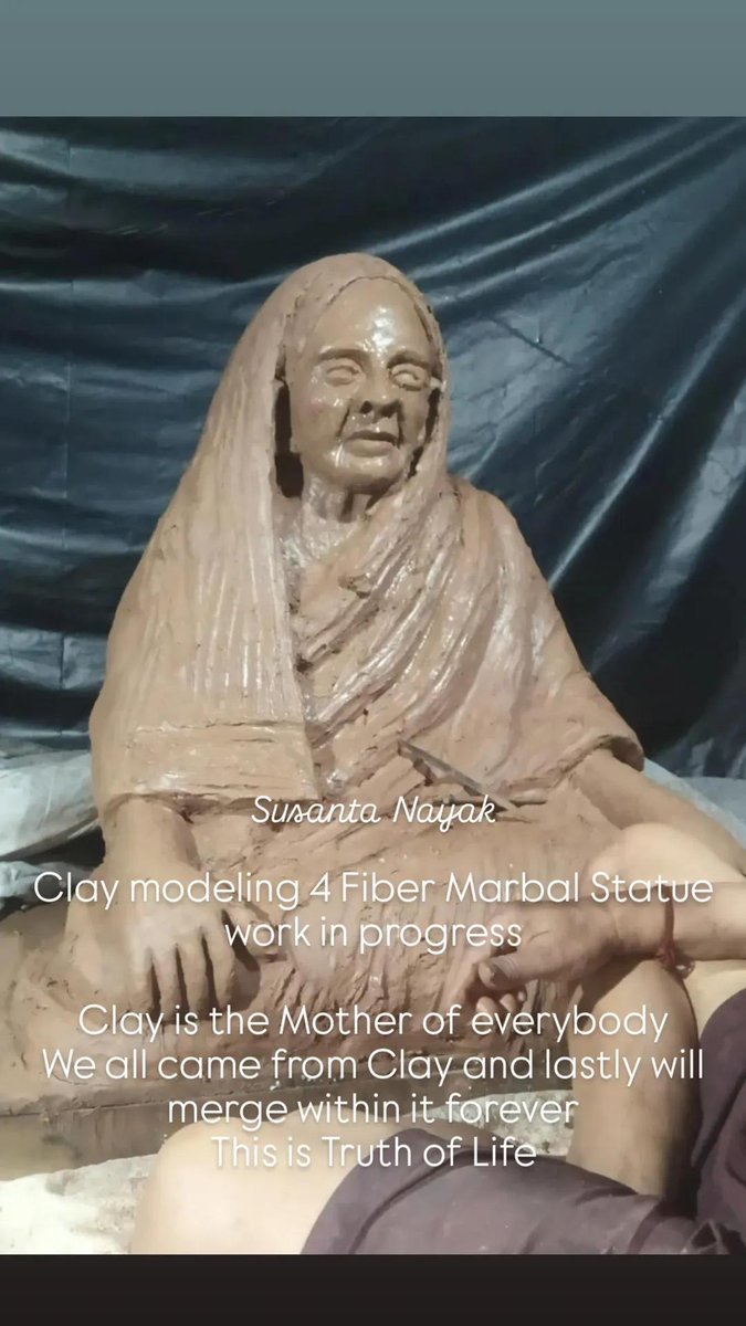 susanta0007's tweet photo. Clay modeling 4 Fiber Marbal Statue work in progress 
I love clay
Clay is the Mother of everybody and lastly everybody merges within it 
This is Truth of Life
#sculpture #sculptor #Clay #Claymodelling #statue #Commission #commissionopen @elonmusk @SamalManmohan7 @AvimanyuBhadrak https://t.co/5tnglG7oCG