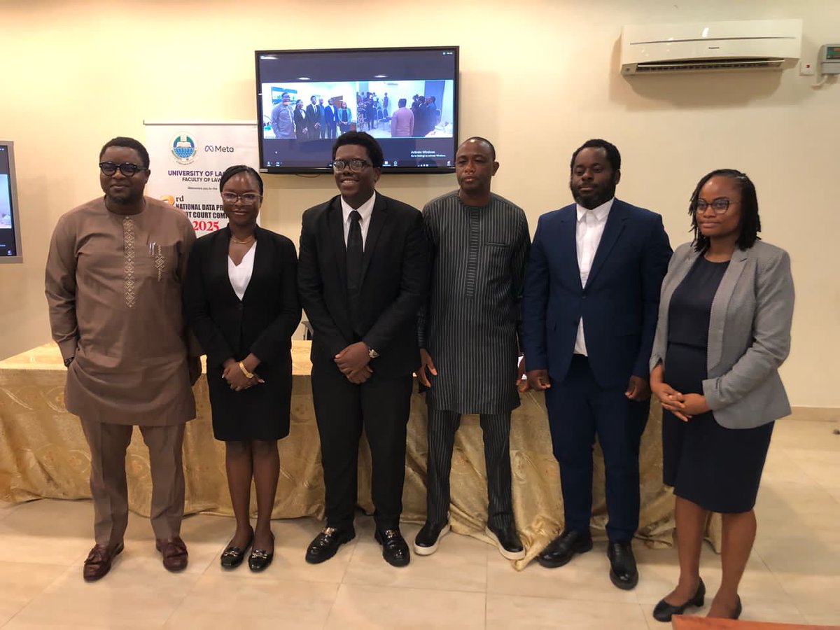 mannyAndem's tweet photo. Came 1st runner up at the National Data Protection Moot Court Competition organized by @UnilagNigeria and sponsored by @Meta✨ https://t.co/wZOHLduCfZ