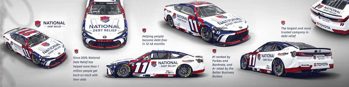 Joe Gibbs Racing (@joegibbsracing) on Twitter photo You’ve seen the <a href="/NtlDebtRelief/">National Debt Relief</a> car at the Daytona 500 with <a href="/dennyhamlin/">Denny Hamlin</a>. Learn how National Debt Relief can help you get back on track financially by visiting nationaldebtrelief.com/joegibbsracing…
#NASCAR #partner You’ve seen the <a href="/NtlDebtRelief/">National Debt Relief</a> car at the Daytona 500 with <a href="/dennyhamlin/">Denny Hamlin</a>. Learn how National Debt Relief can help you get back on track financially by visiting nationaldebtrelief.com/joegibbsracing…
#NASCAR #partner
