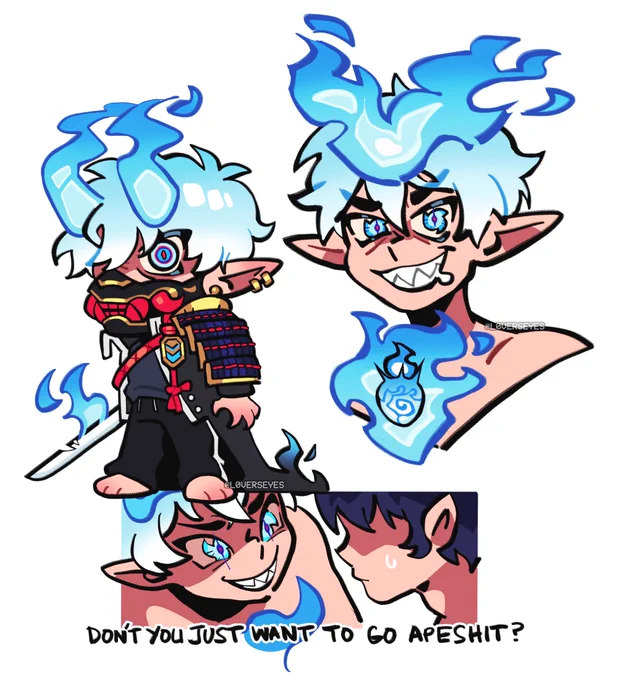 reread aoex so i had to draw my darling rin #blueexorcist #aoex 
