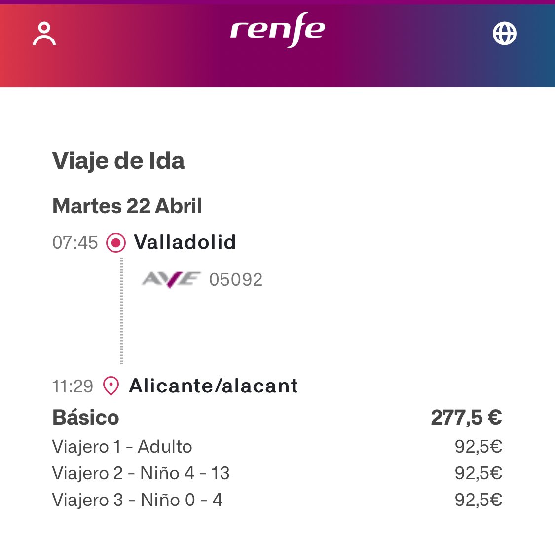 Buenas noches ministro <a href="/oscar_puente_/">Oscar Puente</a> . Me tiene perplejo que el billete de Ave cueste lo mismo para un bebé que no ocupa asiento que para un adulto. No sé si es un error... Hasta <a href="/Ryanair/">Ryanair</a>  distingue en menores de dos años. Espero su respuesta o la de <a href="/Renfe/">Renfe</a>. Slds