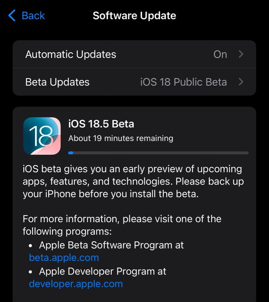 JomyDominic's tweet photo. Public beta 18.5 out https://t.co/DsmZ82fVKp