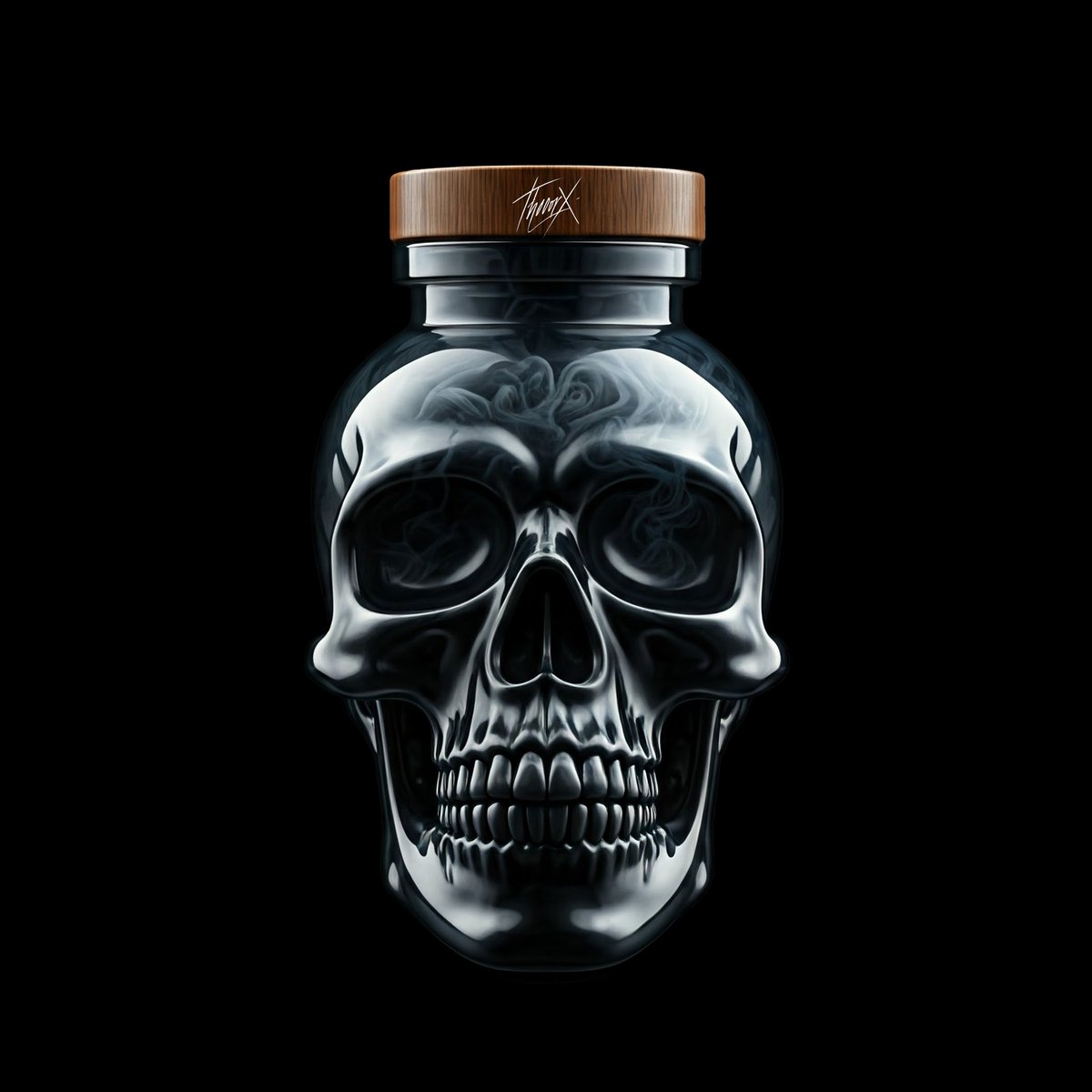 FirstTheoRx's tweet photo. 💀 Bohemian Grove Secrets – A smoky theory trapped in a skull-shaped vial.

This NFT explores whispers of elite rituals &amp; untouchable power. The rarer the access, the greater the obsession.

Decode it. Collect it. #NFT #BohemianGrove #CryptoMystery #SecretSociety #nftcollector https://t.co/0r1vfT0FTi