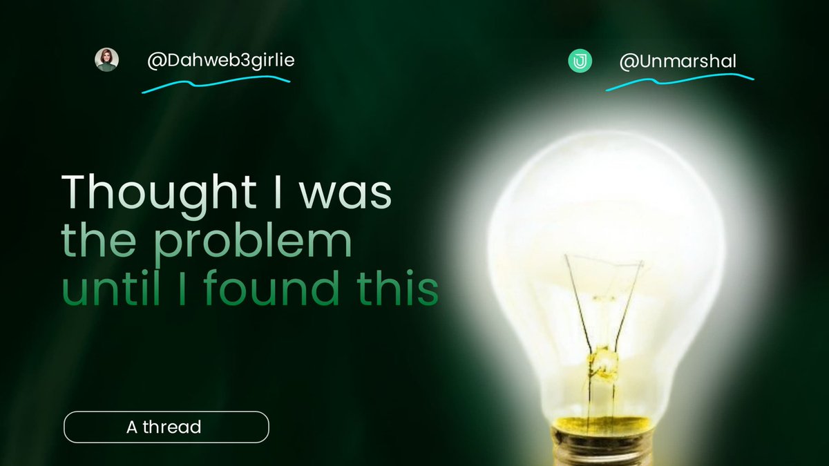 thatweb3girlie's tweet image. I once stared at a crypto chart for 2 hours...🥹
Googled everything.

Still had no clue what was going on.
Too much data, not enough sense.

Now imagine a world where blockchain data actually makes sense.

That’s what #UnMarshal is building.
Let’s break it down