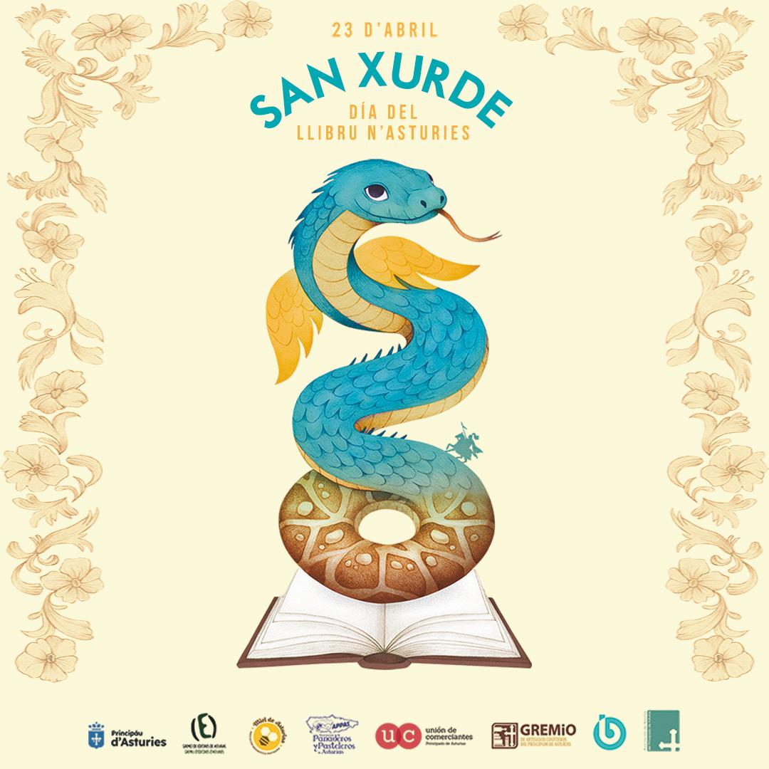 ✨ Esti 23 d’abril, sal a la cai, visita la to panadería y la to llibrería de confianza, y súmate al comienzu d’una tradición.
📖 Regala llibros y rosques de San Xurde.
🐉 Celebra la nuestra cultura con dulzura… y col cuélebre.
#SanXurde2025