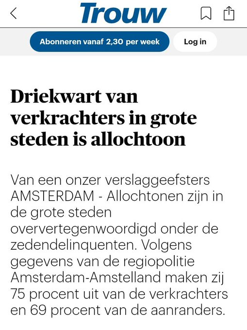 VolkRegeert's tweet photo. @Ruben19031976 @michielvan_b hee, een links deuglulletje dat denkt dat #getint niet relevant is en we er prima nog paar miljoen bij kunnen laten

jouw immigranten zijn 6x zo crimineel en nutteloos voor onze maatschappij dan de niet licht getinte jongeren aka #blanken https://t.co/9kfg1HjOMi