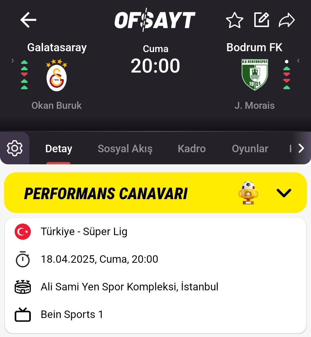 120 yıllık Galatasaray tarihinin en önemli maçı 💛❤️