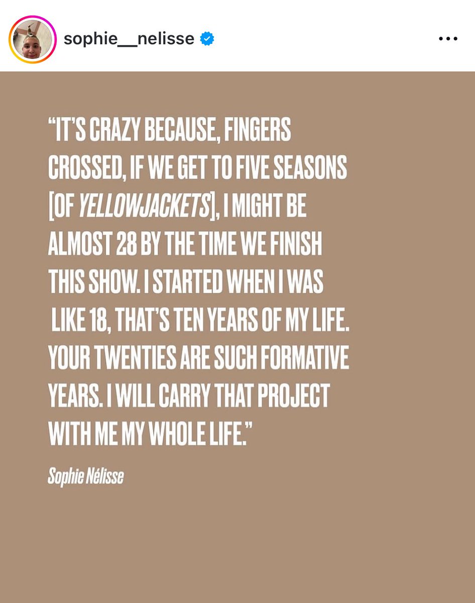 Sophie Nelisse’s thoughts on #Yellowjackets 🐝