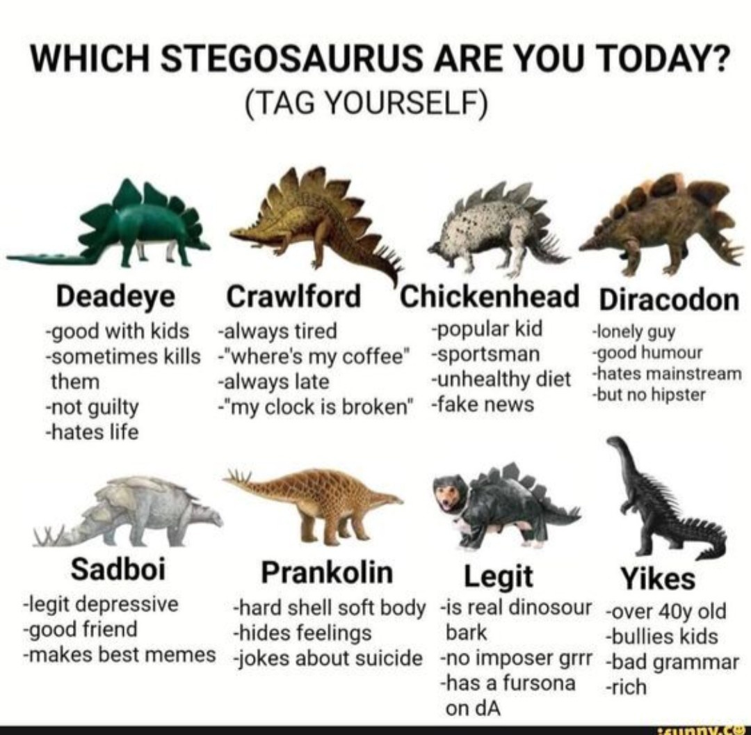 TioPammy's tweet image. hmm i wonder if im a dino girly *opens folder full of dino memes*