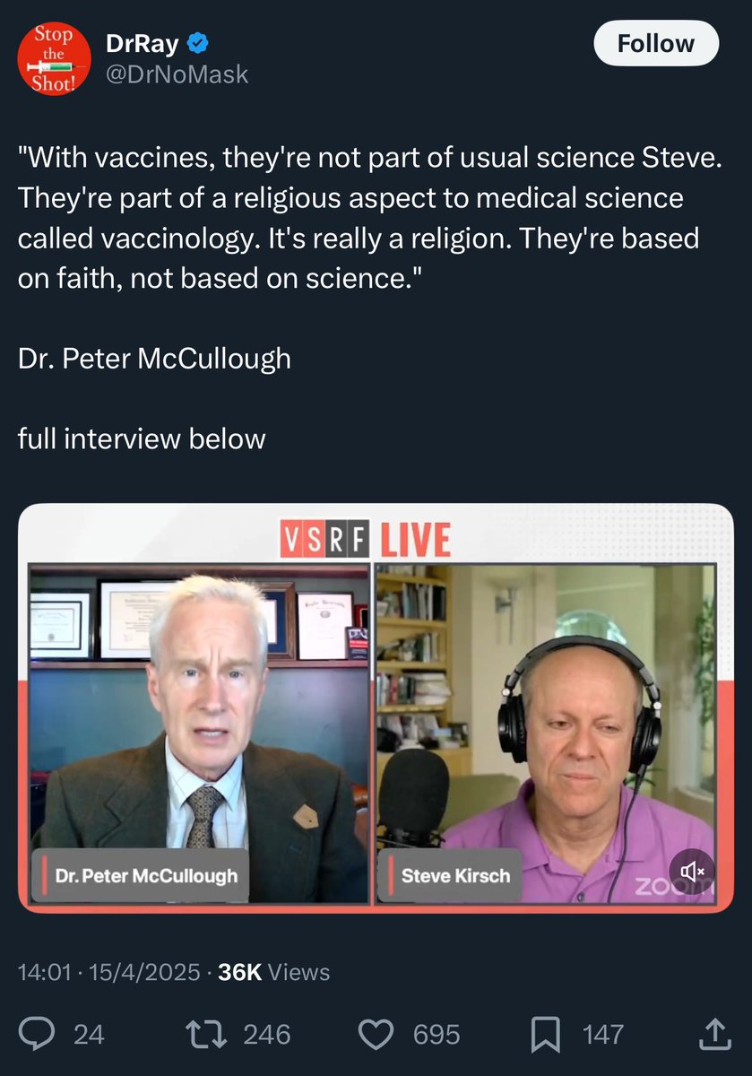 QuackDetector's tweet photo. You don’t want that cult. Join my detox cult now!

#QuackMcCullough
#QuackRay https://t.co/mI7XO6aJHR