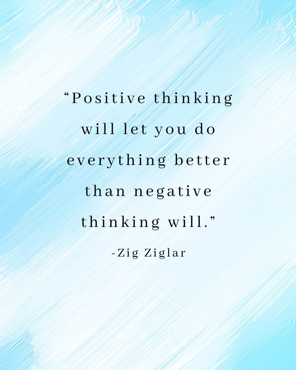 DiamondAdvanEdg's tweet photo. “Positive thinking will let you do everything better than negative thinking will.” – Zig Ziglar
#Quotes #DiamondAdvanEdge https://t.co/FNsZGLjtJo