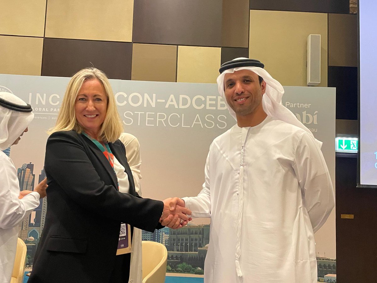Conference Partners International (@conferencepart) on Twitter photo As proud members of <a href="/INCONGroup/">INCON Group</a>, we are delighted to be part of this Masterclass which marks the launch of the three-year educational partnership with <a href="/AbuDhabiCB/">AD Convention & Exhibition Bureau</a>
#INCONabudhabi #BusinessEvents #GlobalMeetings #InAbuDhabi #BusinessEvents #LeadershipInAction As proud members of <a href="/INCONGroup/">INCON Group</a>, we are delighted to be part of this Masterclass which marks the launch of the three-year educational partnership with <a href="/AbuDhabiCB/">AD Convention & Exhibition Bureau</a>
#INCONabudhabi #BusinessEvents #GlobalMeetings #InAbuDhabi #BusinessEvents #LeadershipInAction