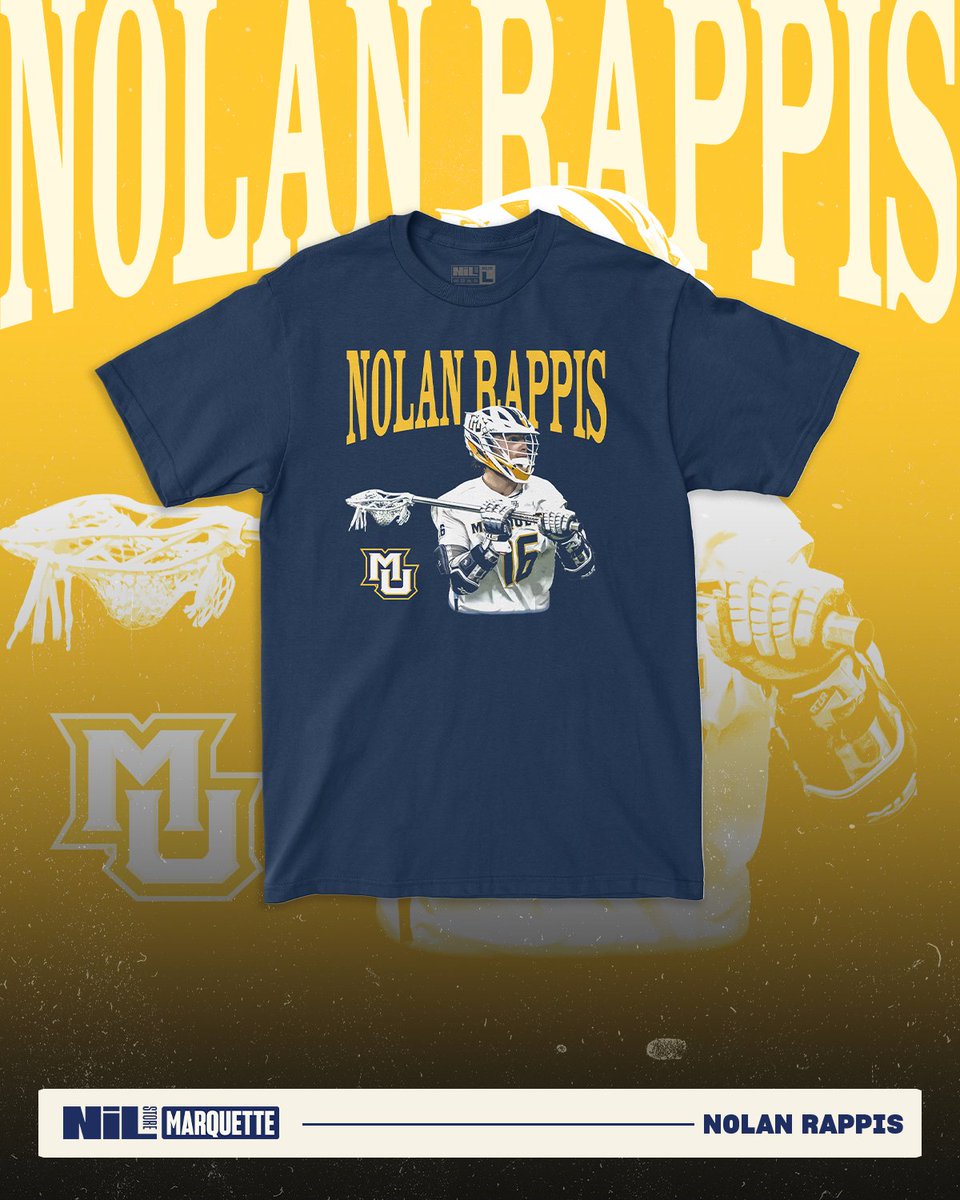 Marquette NIL Store (@marquettestore) on Twitter photo Dropping today for Nolan Rappis!
Support him and the rest of <a href="/MarquetteMLax/">Marquette Lacrosse</a>: marquette.nil.store/collections/no… Dropping today for Nolan Rappis!
Support him and the rest of <a href="/MarquetteMLax/">Marquette Lacrosse</a>: marquette.nil.store/collections/no…