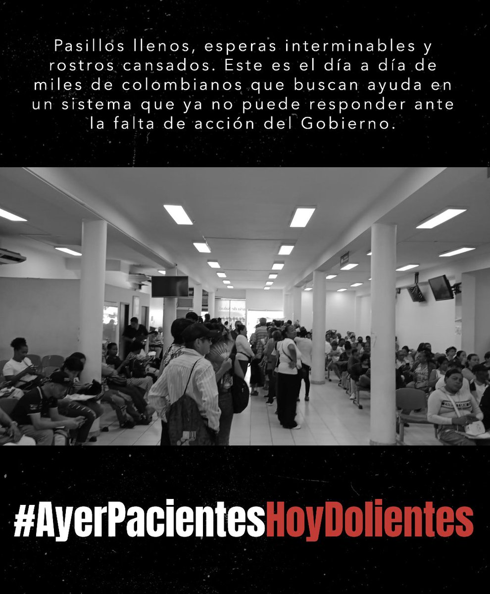 Este es el reflejo de un sistema que nos está fallando a TODOS. Cada vez más colombianos deben acudir a la justicia para obtener lo que debería ser un derecho garantizado.
Protejamos nuestra salud antes de que sea demasiado tarde. Alcemos la voz juntos #AyerPacientesHoyDolientes