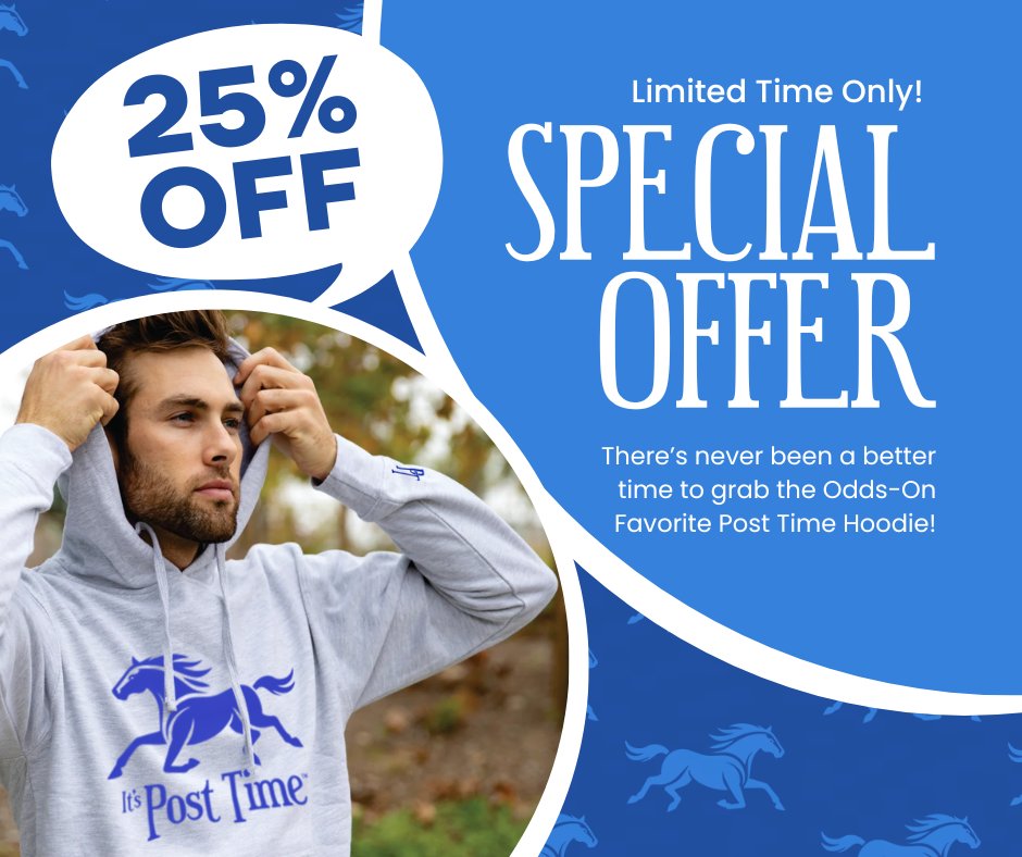 PostTimeApparel's tweet image. Cozy, bold, and built for trackside style—the Post Time Hoodie is now 25% OFF for a limited time! @RacingRachelM @HSIndyRacing 

Perfect for chilly race mornings or casual weekends
Shop now: bit.ly/4gZw6WY

#ItsPostTime #RaceDayReady #RacingSeasonStyle