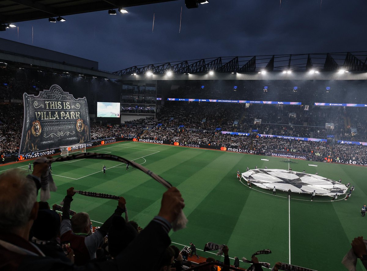 AVFCStatto's tweet image. #AVFC&apos;s home results in the Champions League this season: 

✅🆚 Bayern Munich
✅🆚 Bologna
🤝🆚 Juventus
✅🆚 Celtic
✅🆚 Club Brugge
✅🆚 PSG

Memories made for a lifetime 💜