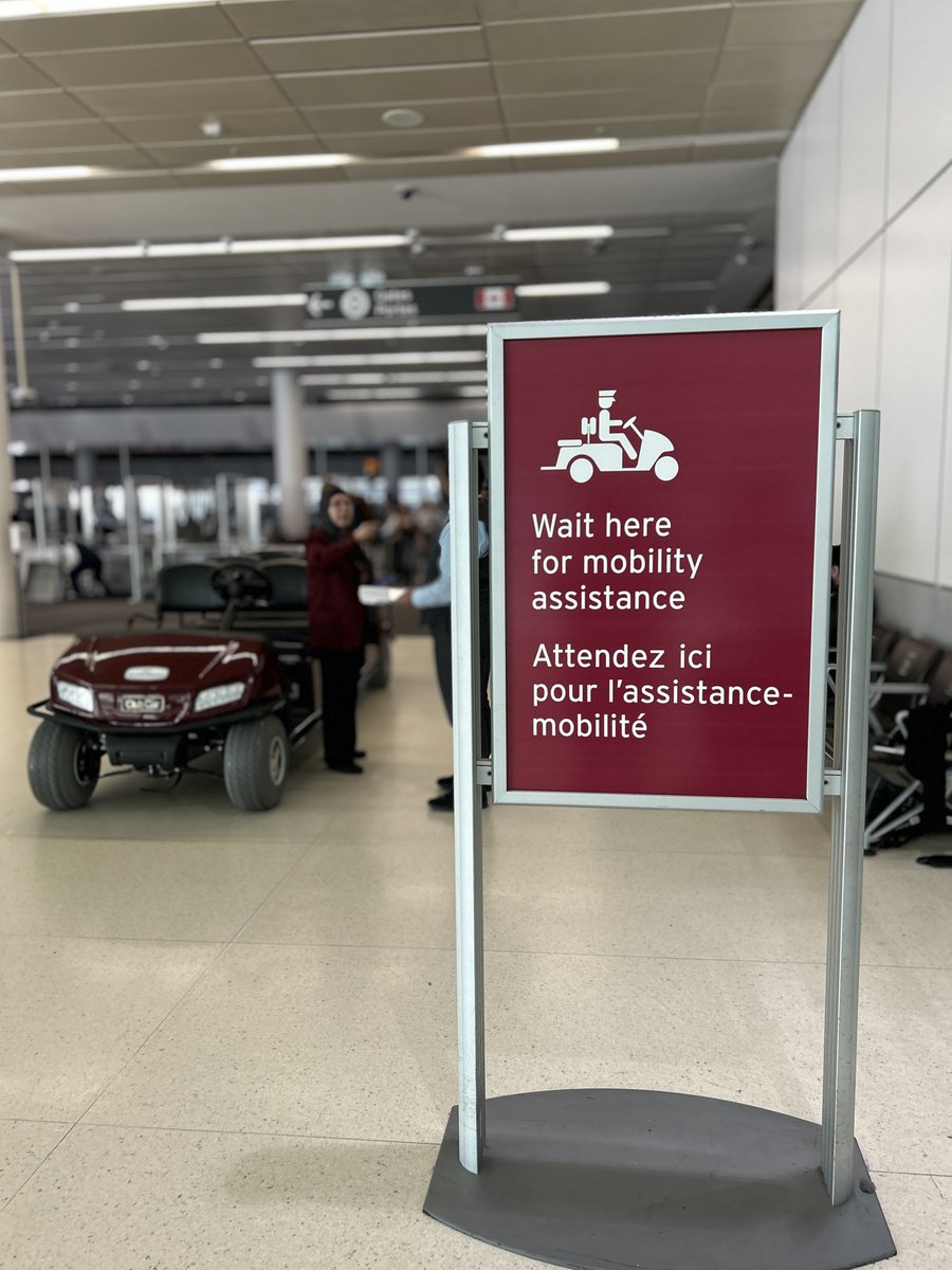 At Toronto Pearson, we provide in-terminal shuttle service, available after security for departing, arriving, and connecting passengers requiring assistance to and from their gates, including passengers with disabilities. Find shuttle service pick up points by locating the purple