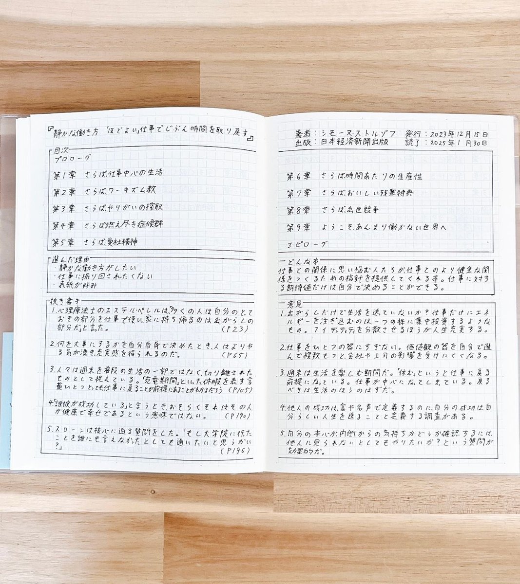 「多くの人は自分のとっておきの部分を仕事で使い、家に持ち帰るのは出がらしの部分だ」
こんな働き方はしたくないから、『静かな働き方 「ほどよい」仕事でじぶん時間を取り戻す』を読書ノートにまとめました。