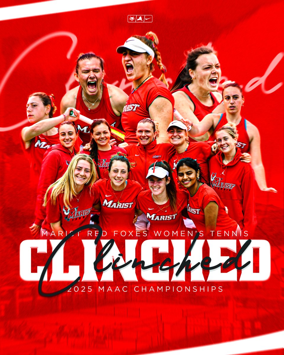 CHAMPIONSHIPS BOUND! 🎾

Marist women’s tennis returns to the MAAC Championships for the first time since 2019!

#goredfoxes | #maristtennis