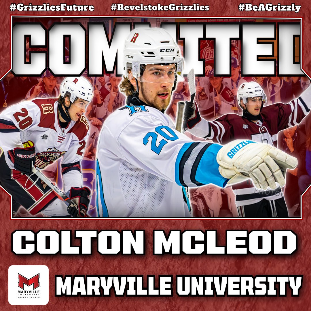 Revelstoke Grizzlies (@revelstokegriz1) on Twitter photo 🚨COMMITMENT ALERT🚨
HUGE CONGRATULATIONS to #20 Colton McLeod on his commitment to the Maryville University ( <a href="/MaryvilleU/">Maryville University</a> ) ACHA for the 2025-26 season!
Way to go Colton!!! We are all proud of you 👏
#RevelstokeGrizzlies #GoGrizzlies #KIJHL #MaryvilleUniversity #BeAGrizzly 🚨COMMITMENT ALERT🚨
HUGE CONGRATULATIONS to #20 Colton McLeod on his commitment to the Maryville University ( <a href="/MaryvilleU/">Maryville University</a> ) ACHA for the 2025-26 season!
Way to go Colton!!! We are all proud of you 👏
#RevelstokeGrizzlies #GoGrizzlies #KIJHL #MaryvilleUniversity #BeAGrizzly