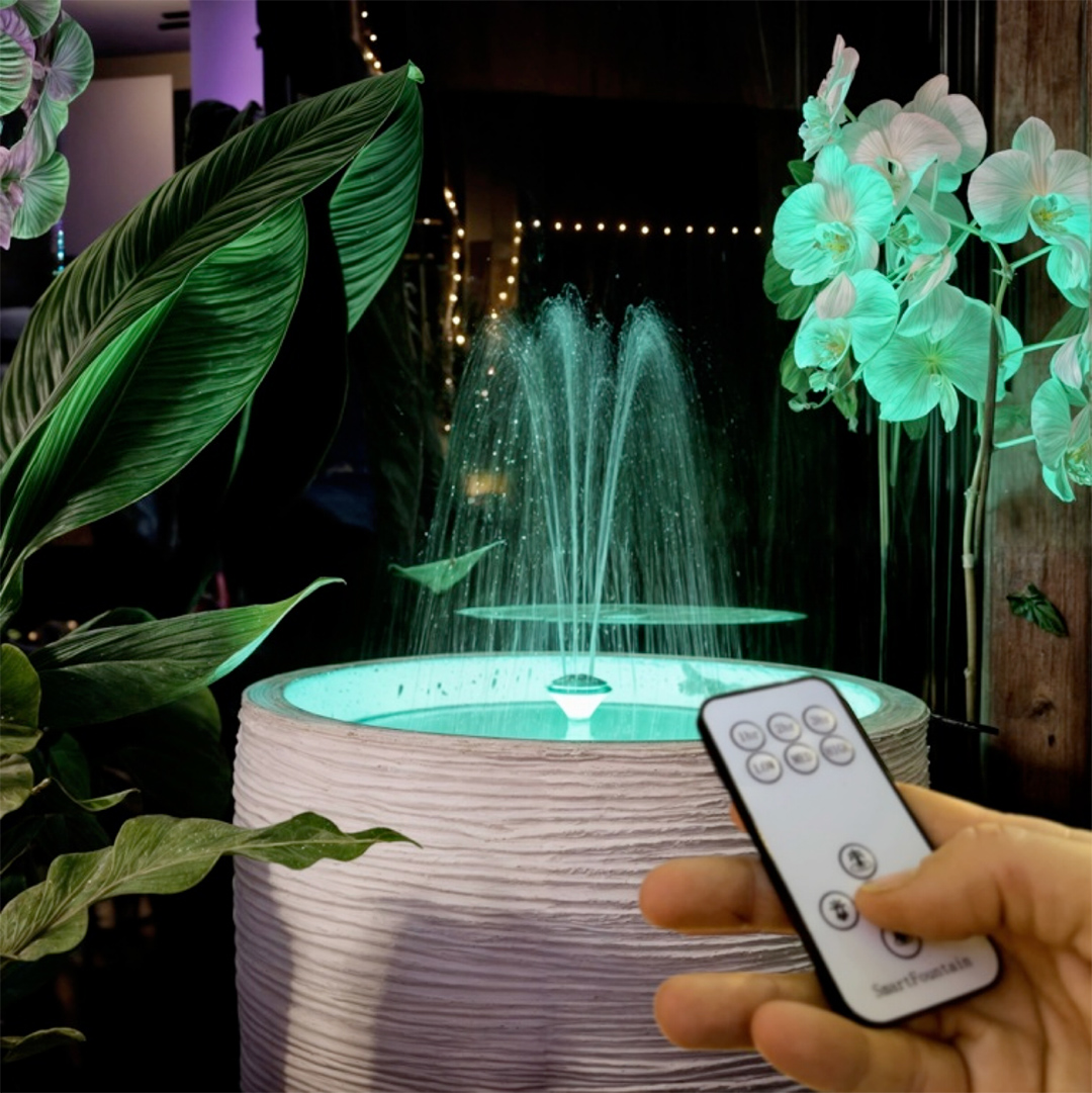 HydriaFountain's tweet photo. Effortless Control &amp; Smart Features

Relax in control! Hydria’s remote tweaks height, LED lights, and timers effortlessly from afar. Smart and simple! 

"Great kit, easy setup. Remote control is a good feature.”
- Mary - ⭐ ⭐ ⭐ ⭐ ⭐

#HydriaFountain #SmartGarden https://t.co/N9jQ29GVnN