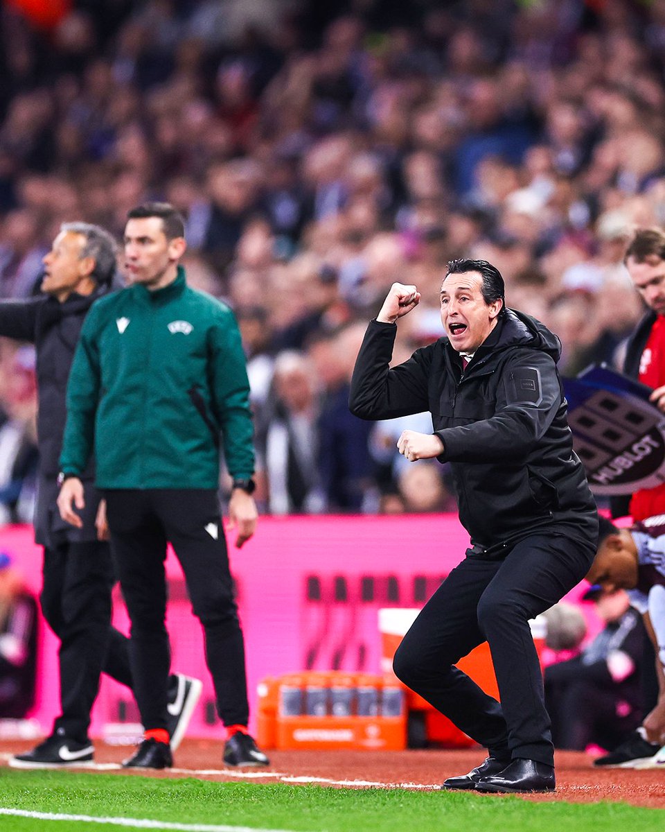 brfootball's tweet image. Unai Emery was going through it during Aston Villa's comeback attempt 😰
