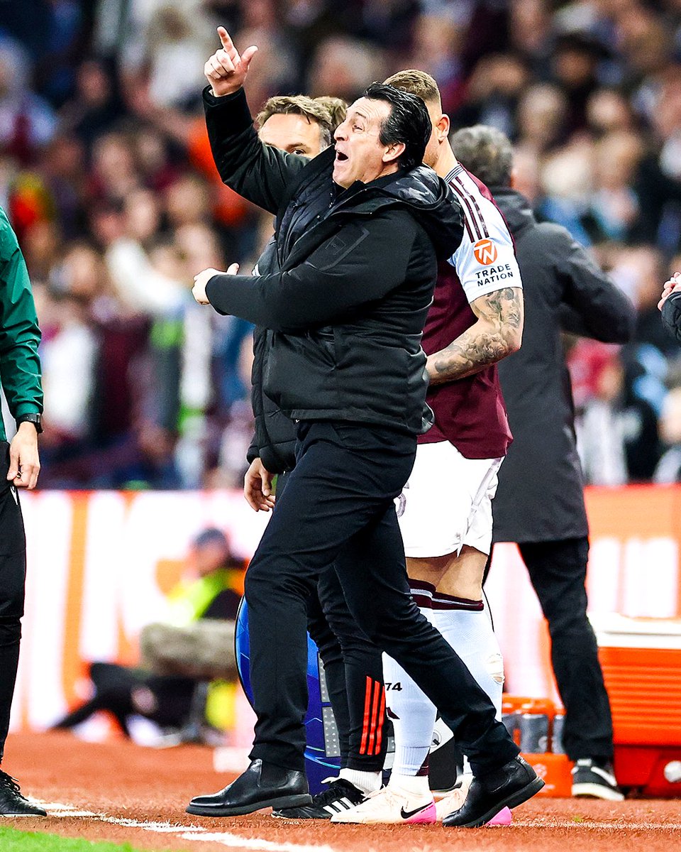 brfootball's tweet image. Unai Emery was going through it during Aston Villa's comeback attempt 😰