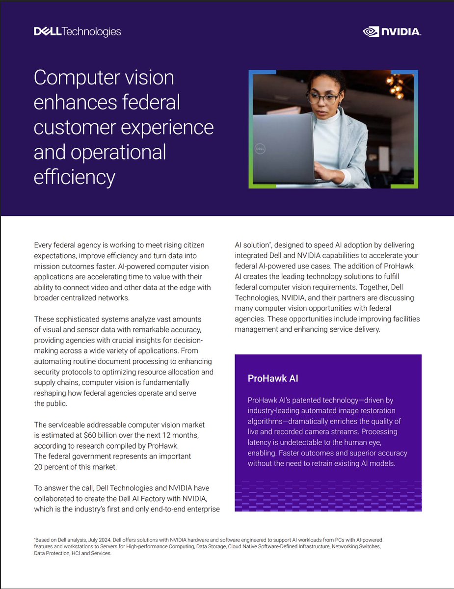 ProhawkGroup's tweet image. 🚨 ProHawk AI joins Dell AI Factory with NVIDIA®restoring vision for federal missions—clarity before AI. Powered by Dell. Accelerated by NVIDIA. Delivered by TD SYNNEX. DellAIFactory #ProHawkAI #NVIDIA