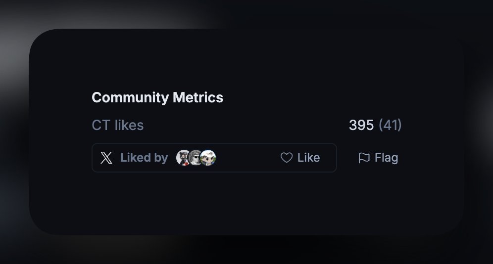 Want to get verified on <a href="/JupiterExchange/">Jupiter</a>?

The fastest path is through CT likes, our new community metrics.

Gather your community and raid your token page.