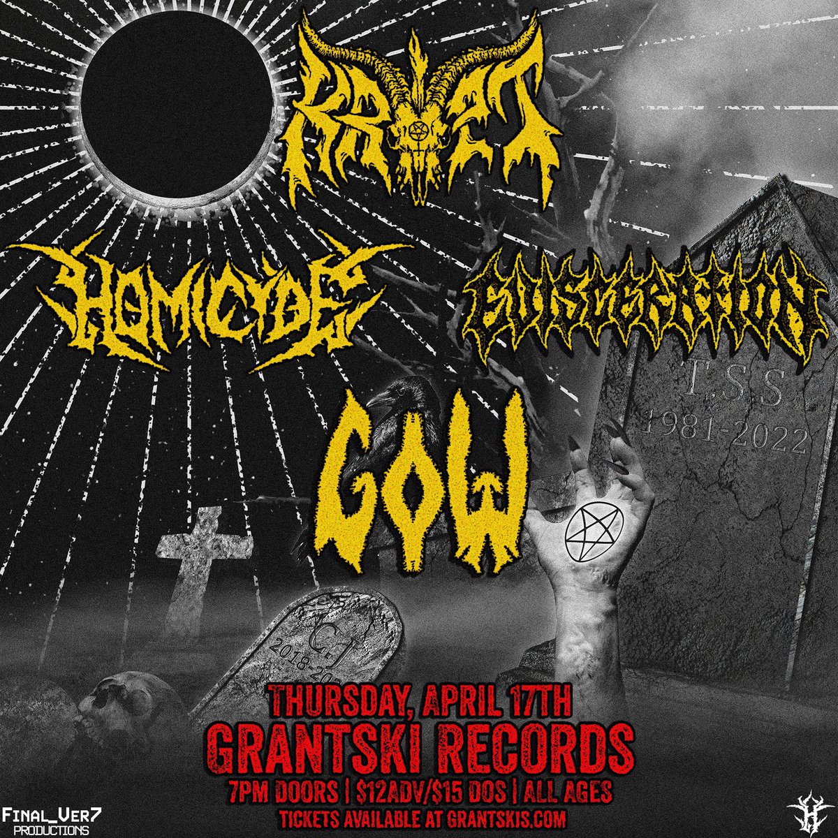 This is gonna be Krypt’s last show. Thank you for all the support over the years. See you then.