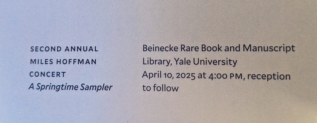 kevinsherwin15's tweet image. I really enjoyed performing a segment on last week&apos;s Annual Miles Hoffman Concert, presented by the Yale Music Library! 

Among many other things, Hoffman was a long-time commentator for @NPR.  You can listen to his show &quot;A Minute with Miles&quot; here: npr.org/podcasts/39686…