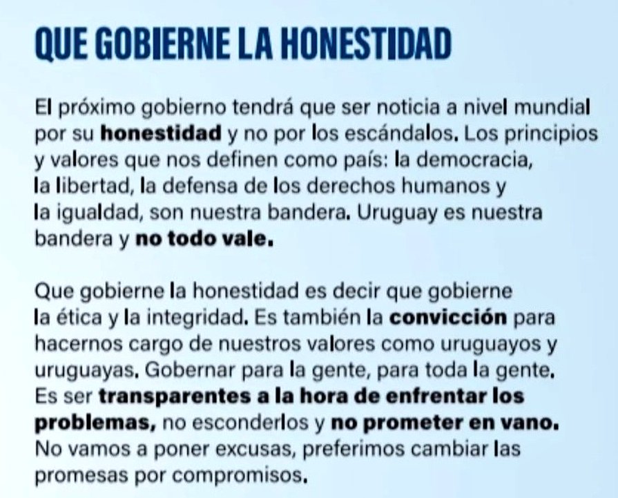 Que poquito duró.
Le mintieron a muchísima gente.
Por estas cosas mucha gente valiosa se sigue alejando de Uruguay y deja de creer.
Están a tiempo <a href="/OrsiYamandu/">Yamandú Orsi</a> y <a href="/pachasanchez/">Alejandro Sánchez</a> de remover a la Ministra. Estén a la altura.